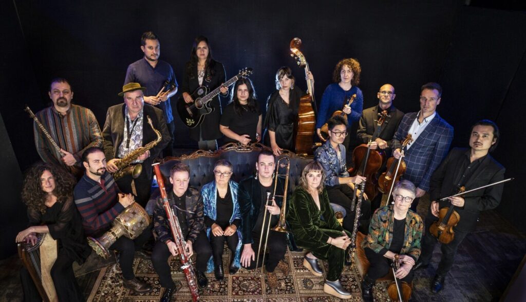 Photograph featuring the Lutruwita Art Orchestra ensemble