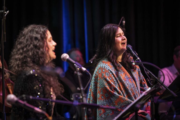 Maddie and Lea singing