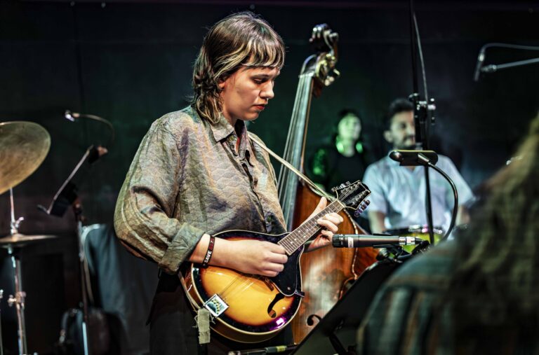 Sasha playing mandolin 2
